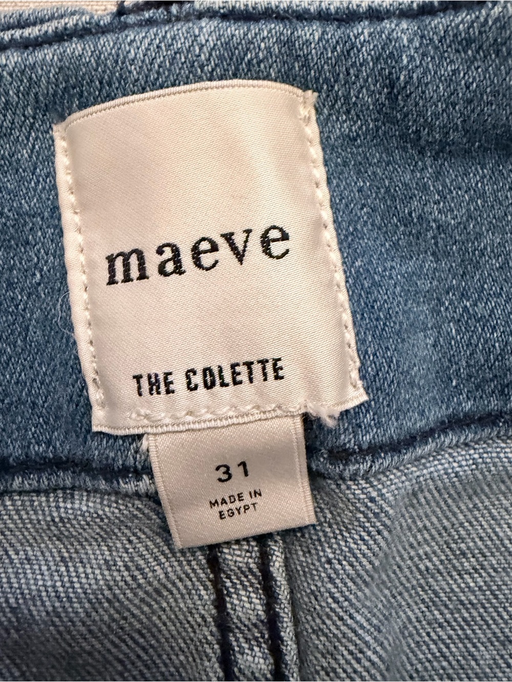 Anthropologie NWT Maeve The Colette Cropped Jeans Medium Wash Size 31 - Picture 7 of 10